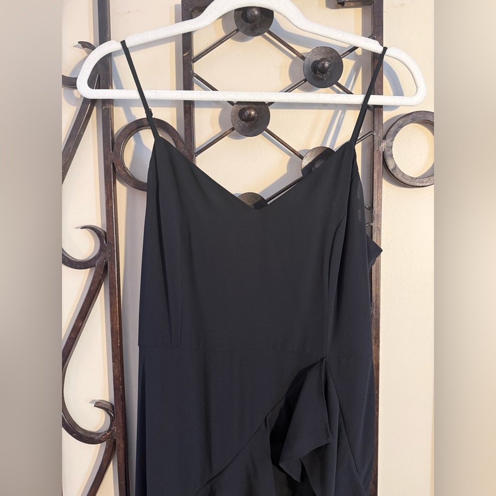 Lulu's Black Maxi Dress with Ruffle Detail - Picture 11 of 12